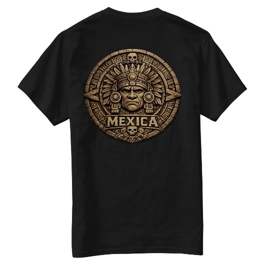 T-shirt Calendrier aztèque - Dos frappé