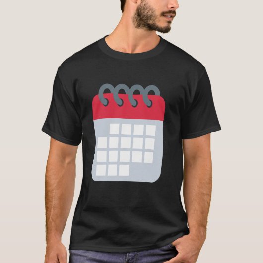 T-shirt Calendrier en spirale (Devant)