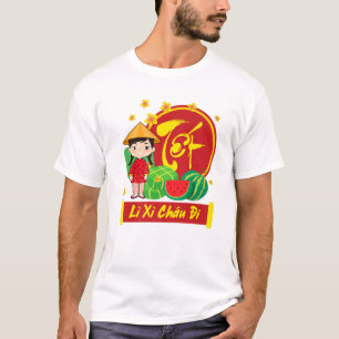 T-shirt Calendrier lunaire vietnamien 2022 Filles Li Xi