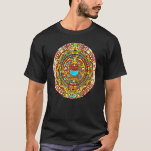T-shirt Calendrier Mayan Aztec 2020 Ancien Mexique autocht
