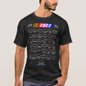 T-shirt Calendrier Nascar Cup Series 2022 Essential T-Shir (Devant)