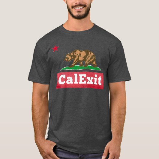 T-shirt CalExit California Quitter États-Unis Secede (Devant)