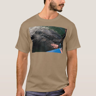 T-shirt Calf de baleine grise