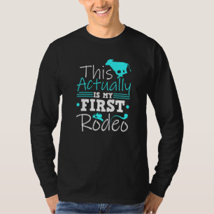 T-shirt Calf Scramble C'Est En Fait Mon Premier Rodéo