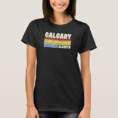 T-shirt Calgary Alberta Canada Rainbow Pride Merch Ret (Devant)
