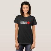 T-shirt Calgary Alberta Maple Leaf Canada Canadian Flag Pr (Devant entier)