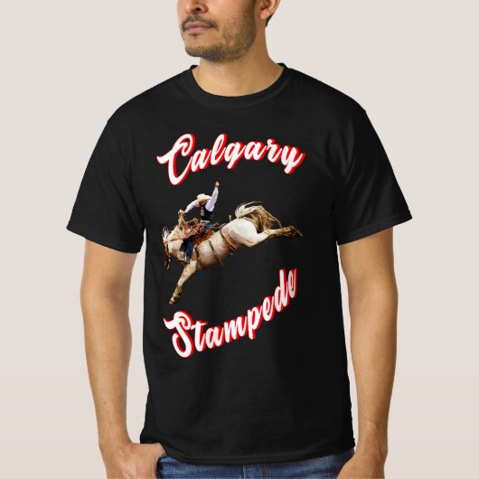 T-shirt Calgary Heure Canada Juillet Riders Calgary Stampe (Devant)