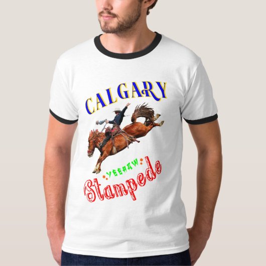 T-shirt Calgary Yeehaw Stampede (Devant)