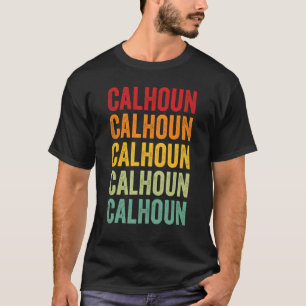 T-shirt Calhoun County Texas Rainbow Text Design