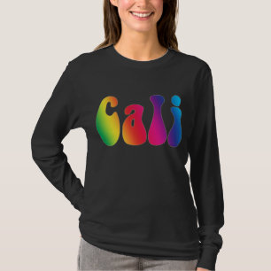 T-shirt Cali teignent en nouant la chemise de logo
