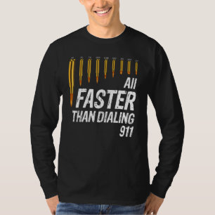 T-shirt Calibre Plus Rapide Que La Numérotation 911 Propri