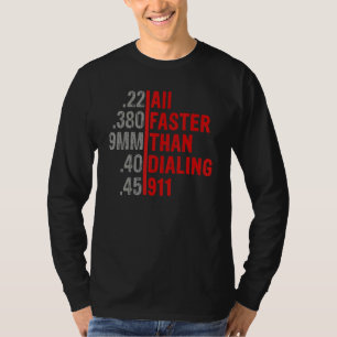 T-shirt Calibre Plus Rapide Que Le Propriétaire D'Un Canon