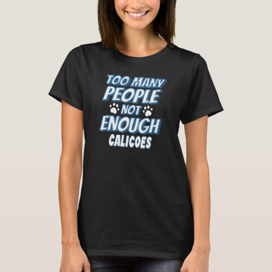 T-shirt Calico Cat Dire Introvert (Devant)