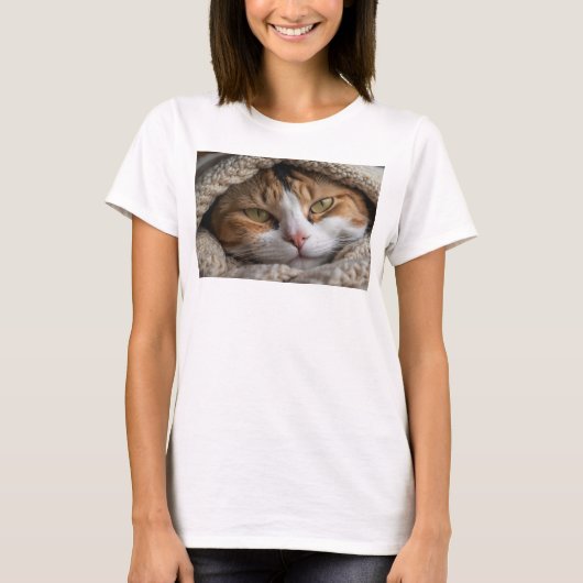 T-shirt Calico Cat et couverture (Devant)