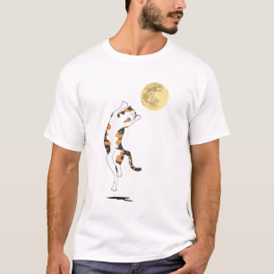 T-shirt Calico Cat Moon Danse