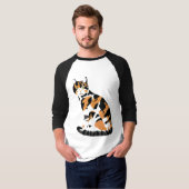 T-shirt Calico chat assis (Devant entier)