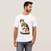 T-shirt Calico chat assis (Devant entier)