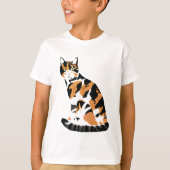 T-shirt Calico chat assis (Devant)
