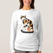 T-shirt Calico chat assis (Devant)