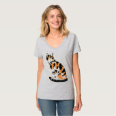 T-shirt Calico chat assis (Devant entier)