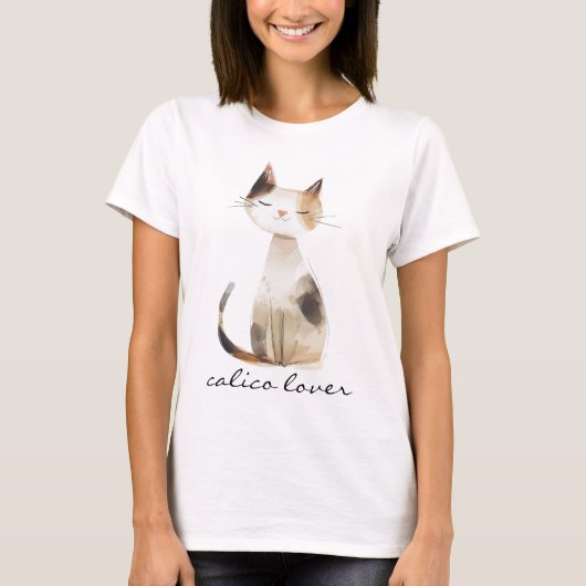 T-shirt Calico Lover heureux (Devant)
