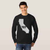 T-shirt California 707 Area Code (Devant entier)