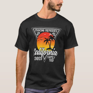 T-shirt California Beach Famille Vacation 2023 Voyage en f