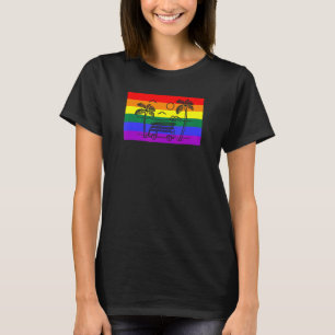 T-shirt California Beach Palm Tree Van Lgbtq Gay pride Fla