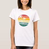 T-shirt California Beach Sunset (Devant)