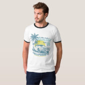 T-shirt California Beach Vibes Sunset & Car (Devant entier)