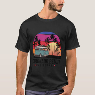 T-shirt California Coronado Beach Retro Surfer