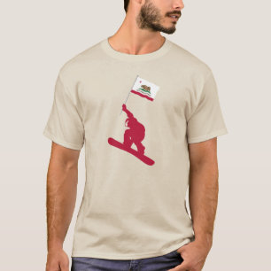 T-shirt California Flag Snowboard