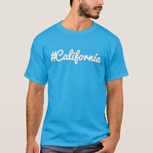 T-shirt California Hashtag États-Unis État Style Côte Oues