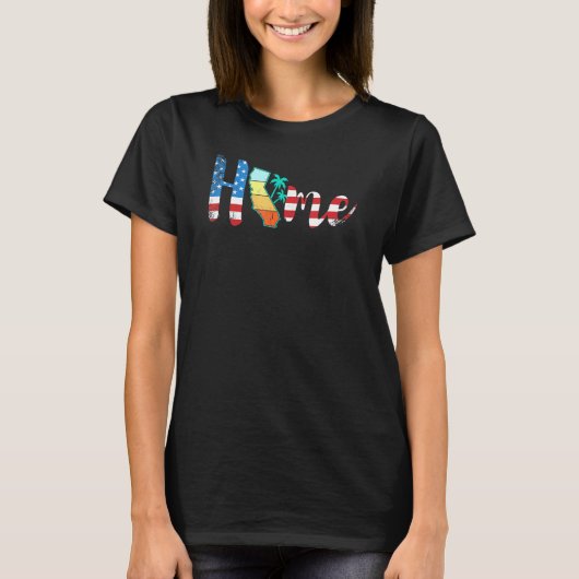 T-shirt California Home State Pride Map (Devant)