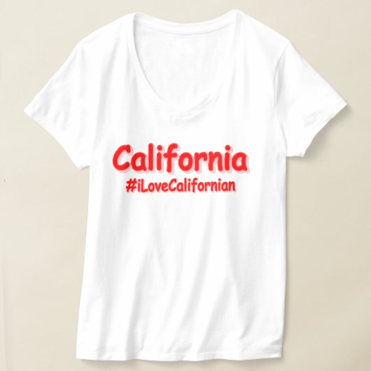 T-shirt "California" Joli Design. Acheter maintenant (Poser)