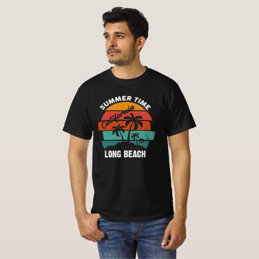 T-shirt California Long Beach (Devant entier)