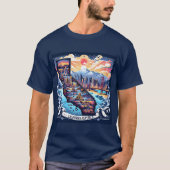 T-shirt California Map Vector Art (Devant)