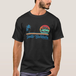 T-shirt California Père Noël Barbara surfeur rétro Premium