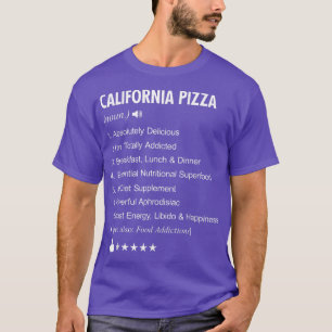 T-shirt California Pizza Définition Signifiant Drôle 