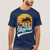 T-shirt California Retro Sunset (Devant)
