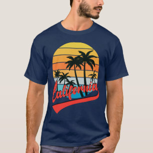T-shirt California Retro Sunset