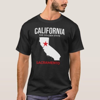 T-shirt California, Sacramento – The Golden State, USA