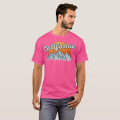 T-shirt California Souvenir Randonnées Monts Sunset (Devant entier)