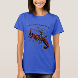 T-shirt California Spiny Lobster Diving SCUBA Diver Urm