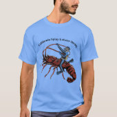 T-shirt California Spiny Lobster Diving SCUBA Diver URM (Devant)