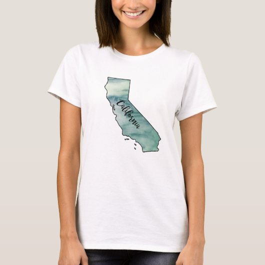 T-shirt California State Map (Devant)