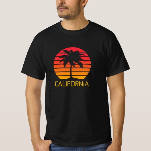 T-shirt California Sunset (Devant)