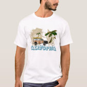 T-shirt California Surf Vibes Vintage (Devant)