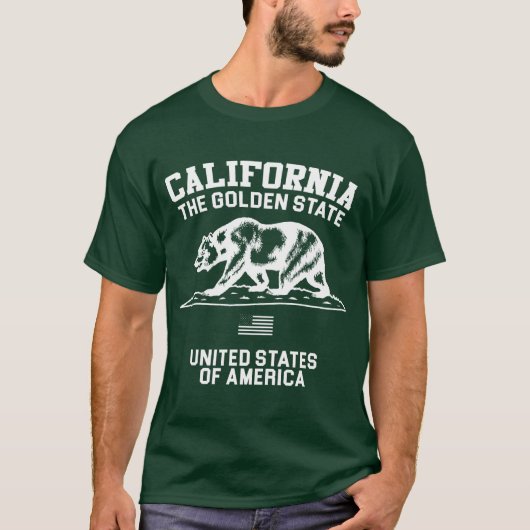 T-shirt California The Golden State (Devant)