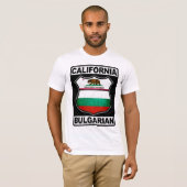 T-shirt Californie Bulgare Américain (Devant entier)